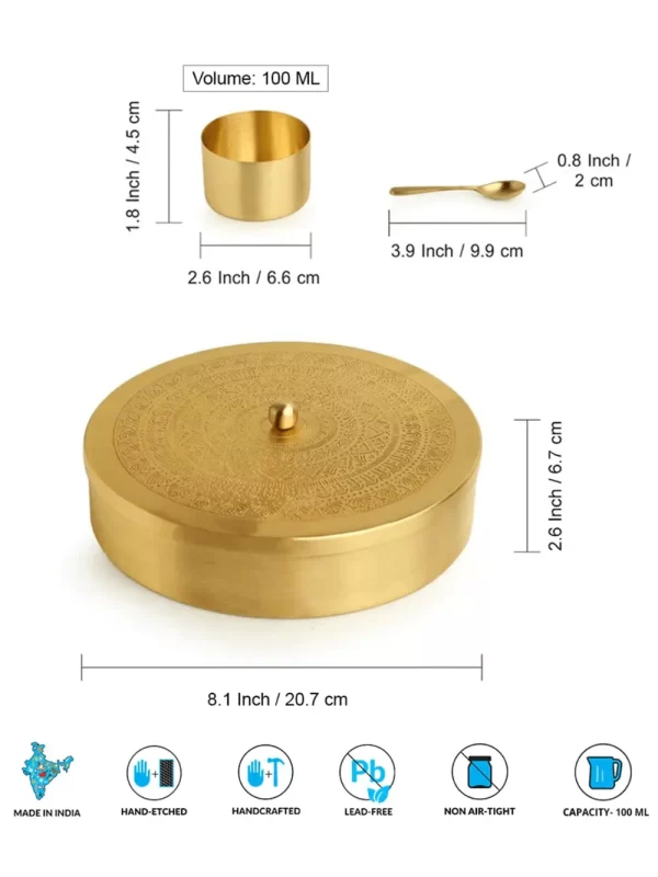 Spice Box - Premium Quality Spice Box Daily Kitchen Use Item | Must Buy | 1 Big & 7 Small Container - Image 5