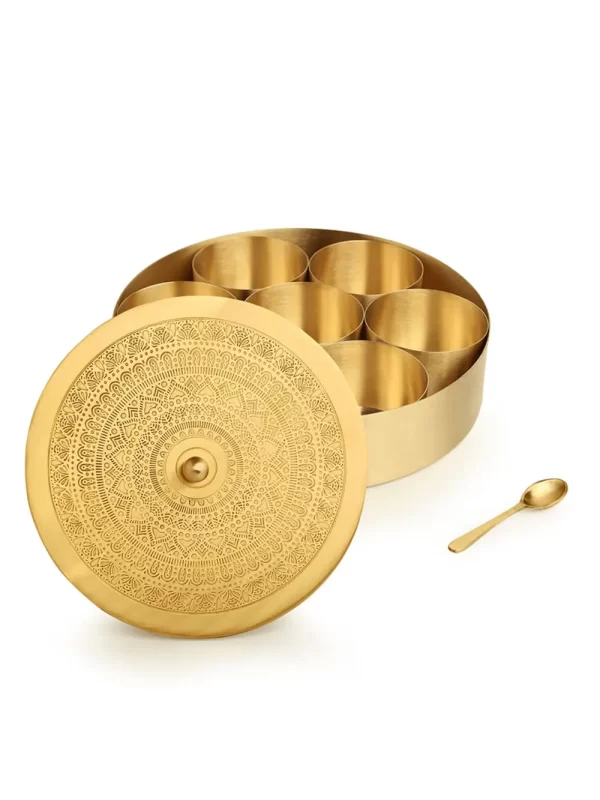 Spice Box - Premium Quality Spice Box Daily Kitchen Use Item | Must Buy | 1 Big & 7 Small Container - Image 3