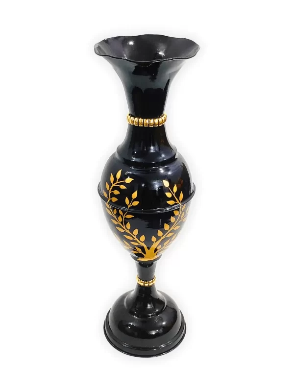 Youngsera Handmade 23-Inch Metal Flower Vase: Elevate Your Home Decor with Golden Tree Design - Black - Image 4