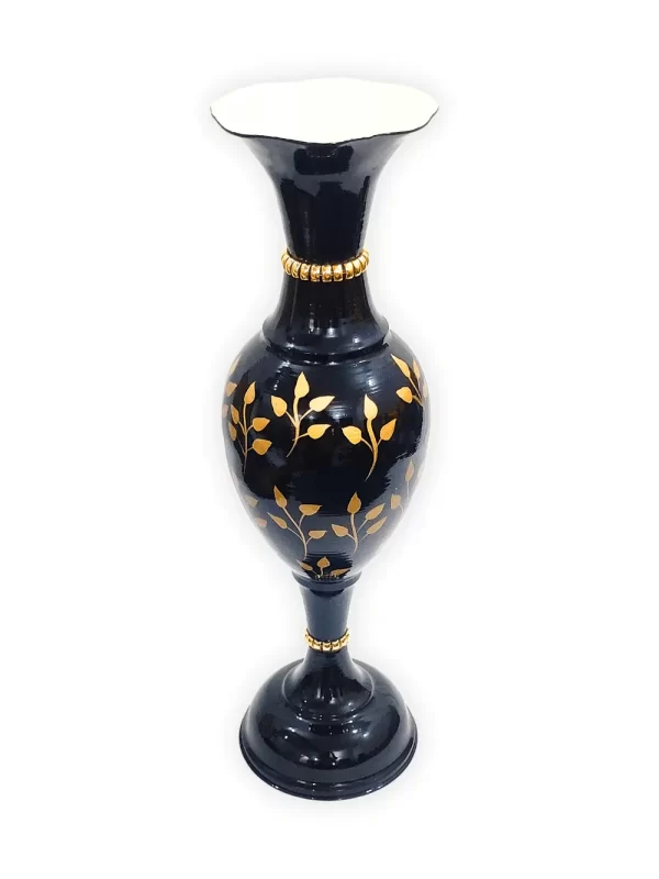 Youngsera 24-Inch Flower Vase: Beautiful Black Vase with Golden Buds Design for Elegant Home Decor - Image 4