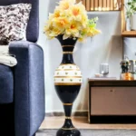 Youngsera Design Starry Golden and Black Combination Decor Flower Vase - Elegant Home Décor Accent for All Occasions - Perfect Gift Ideal
