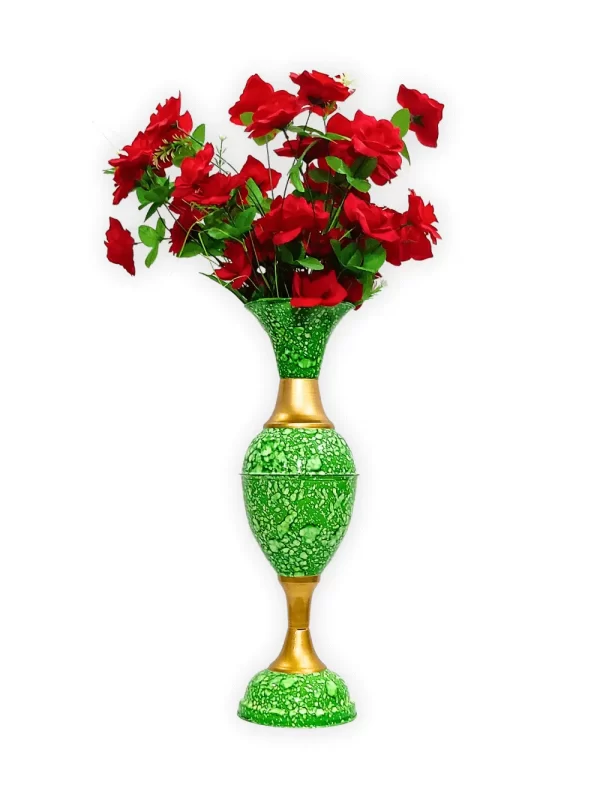 Youngsera - Timeless Beauty: Handcrafted Marble Flower Vase | 23 Inch Height | Perfect for Home decor, Living room, Dining table - Green - Image 3