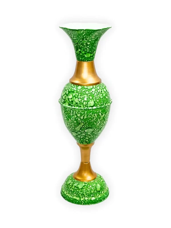 Youngsera - Timeless Beauty: Handcrafted Marble Flower Vase | 23 Inch Height | Perfect for Home decor, Living room, Dining table - Green - Image 4