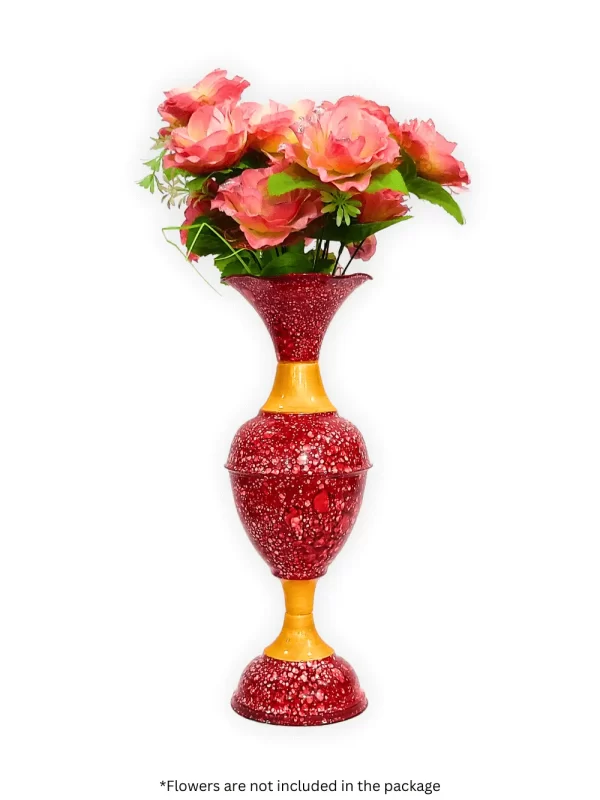 Elevate Your Decor with the Timeless Elegance of the 16-Inch Marble Flower Vase by Youngsera - Cherry - Image 3