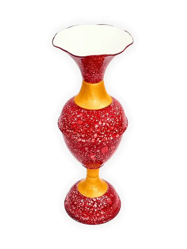 Elevate Your Decor with the Timeless Elegance of the 16-Inch Marble Flower Vase by Youngsera - Cherry - Image 4