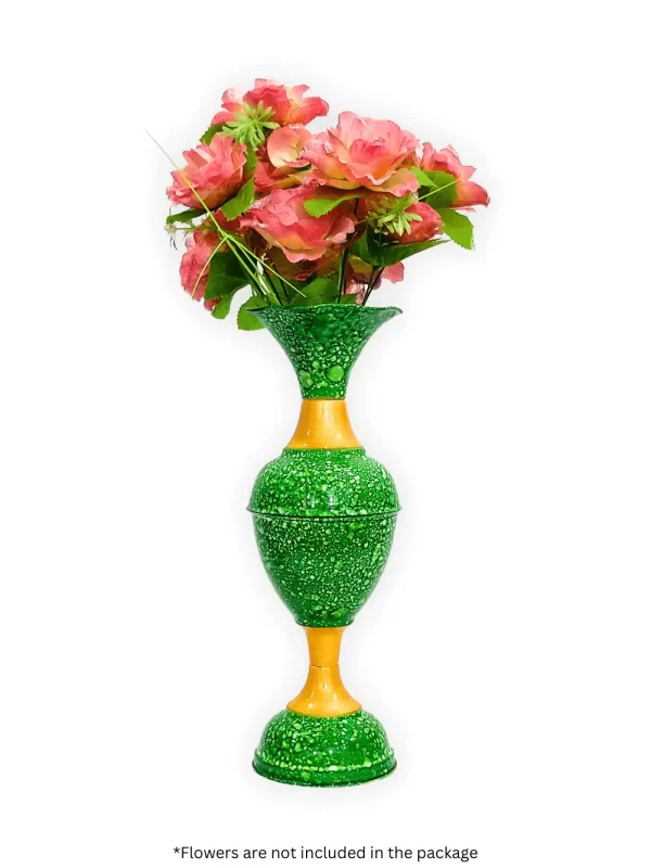 Elevate Your Decor with the Timeless Elegance of the 16-Inch Marble Flower Vase by Youngsera - Green - Image 3