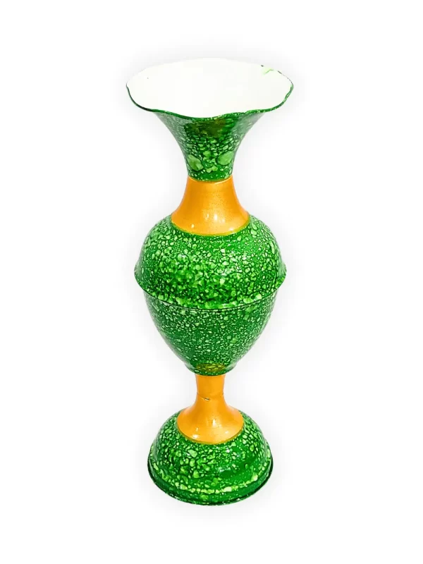Elevate Your Decor with the Timeless Elegance of the 16-Inch Marble Flower Vase by Youngsera - Green - Image 4
