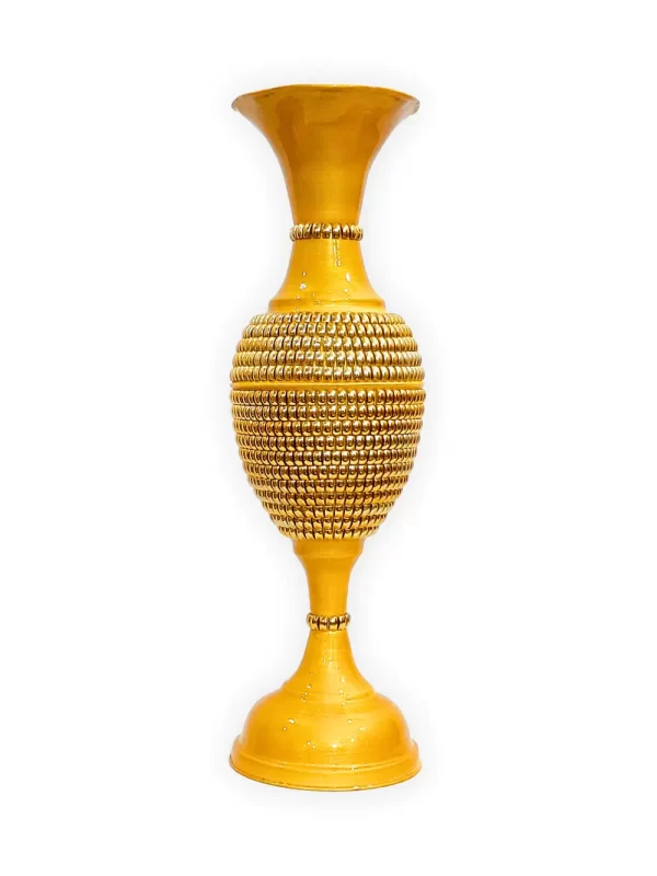 Youngsera 24-Inch Flower Vase: Elegantly Designed with Full Golden Chain for Exquisite Home Decor - Golden - Image 2