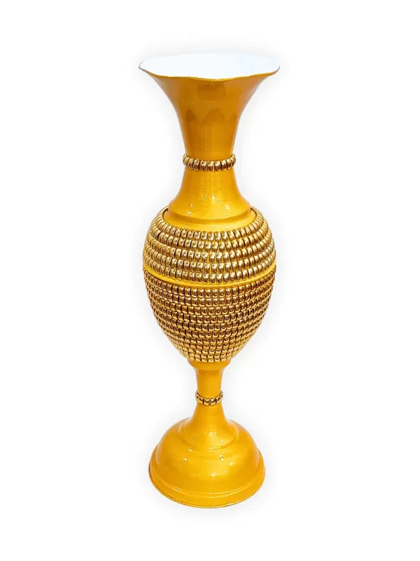 Youngsera 24-Inch Flower Vase: Elegantly Designed with Full Golden Chain for Exquisite Home Decor - Golden - Image 4