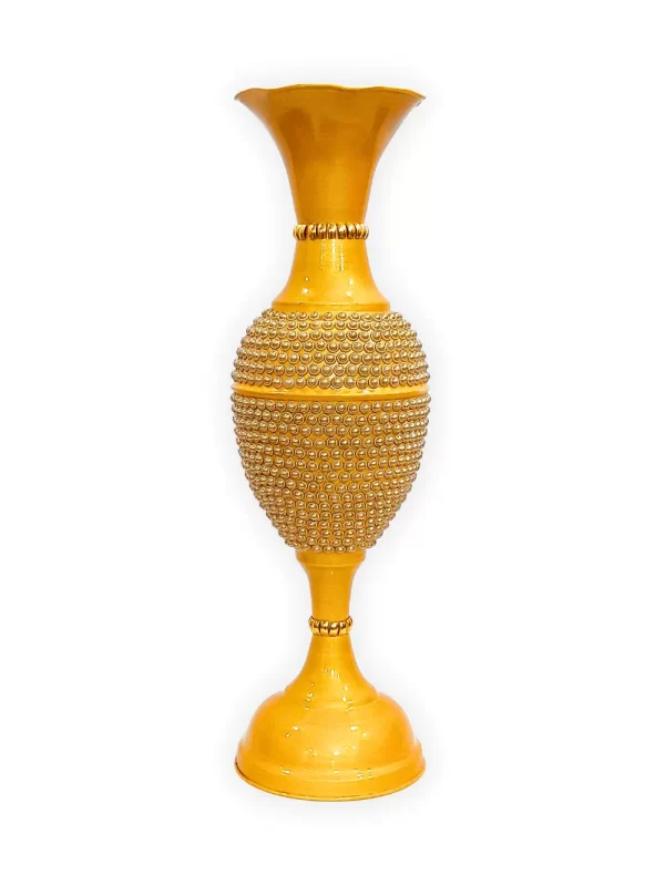 Fancy Flower Vase for Home Decoration 2 Feet Height Metal Vase | Fill Empty Space in Your Home | Golden - Image 2