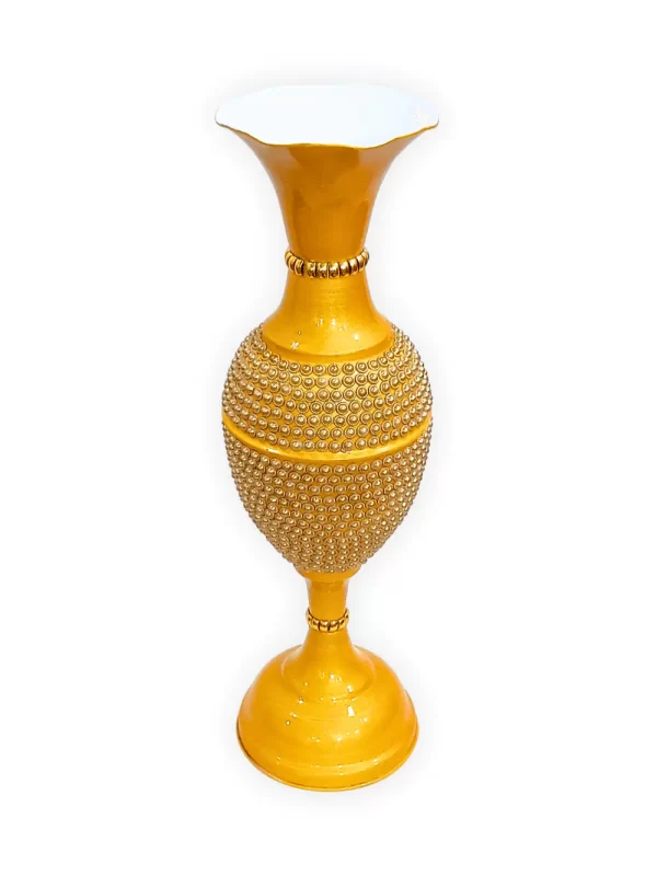 Fancy Flower Vase for Home Decoration 2 Feet Height Metal Vase | Fill Empty Space in Your Home | Golden - Image 4