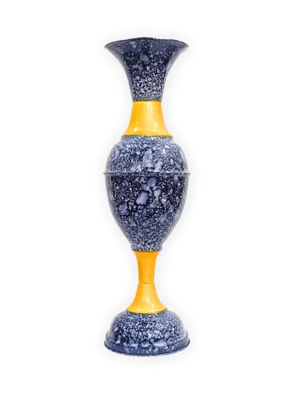 Youngsera - Timeless Beauty: Handcrafted Marble Flower Vase | 23 Inch Height | Perfect for Home decor, Living room, Dining table - Black - Image 2