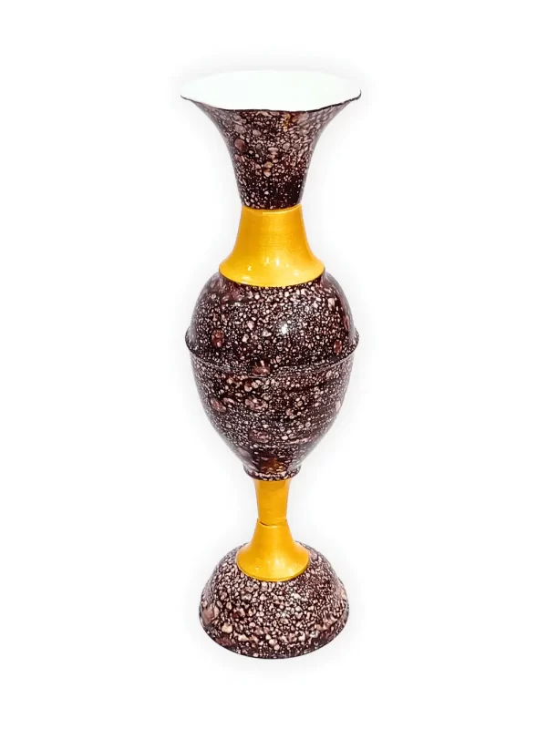 Youngsera - Timeless Beauty: Handcrafted Marble Flower Vase | 23 Inch Height | Perfect for Home decor, Living room, Dining table - Coffee - Image 4