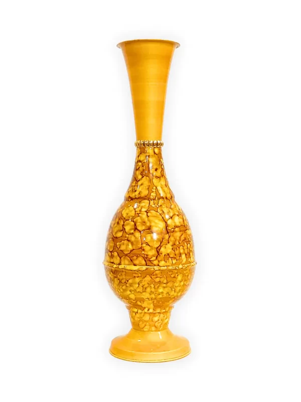 24_ Surahi Marble Golden Brown Main Image Youngsera 23-Inch Handmade Marble Design Surahi Flower Vase Perfect For Home Decor - Golden Brown - Image 2
