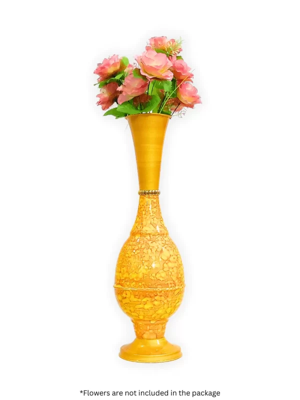 24_ Surahi Marble Yellow Flower Youngsera 23-Inch Handmade Marble Design Surahi Flower Vase Perfect For Home Decor - Yellow - Image 3