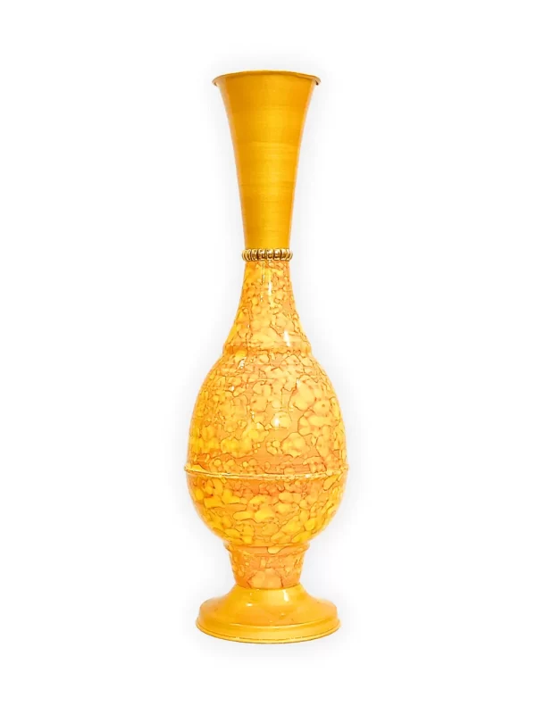 24_ Surahi Marble Yellow Main Image Youngsera 23-Inch Handmade Marble Design Surahi Flower Vase Perfect For Home Decor - Yellow - Image 2