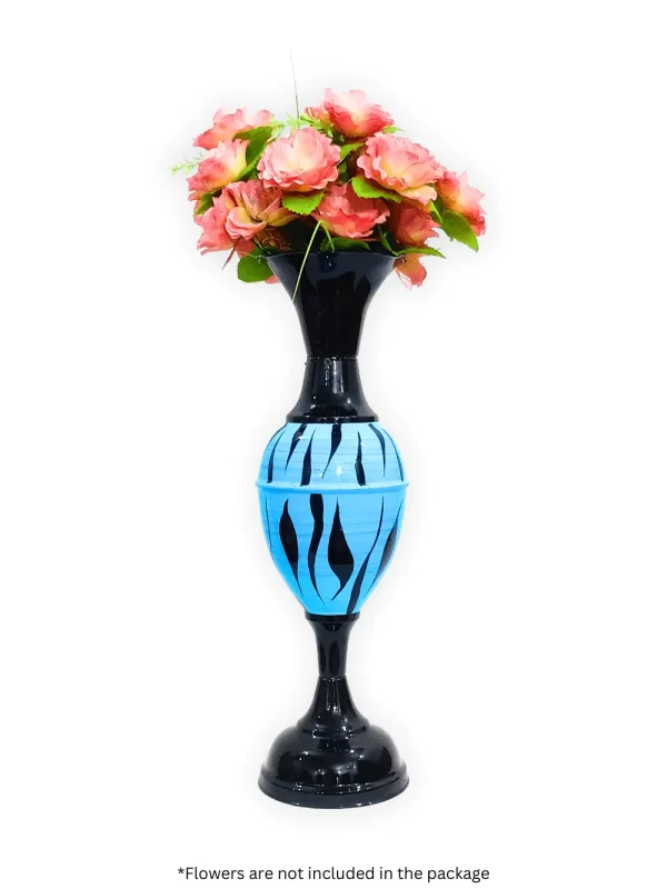 Enhance Your Decor with Youngsera 23-Inch Handmade Tiger Design Flower Vase - Blue - Image 3