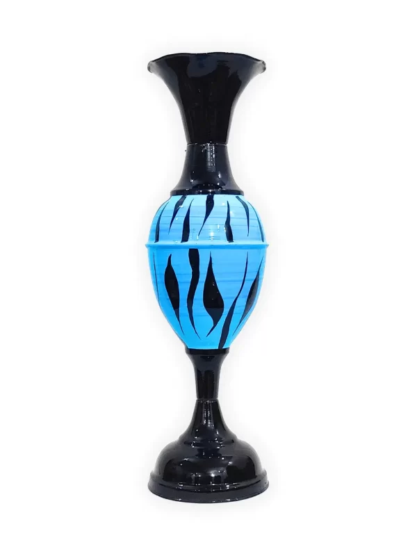 Enhance Your Decor with Youngsera 23-Inch Handmade Tiger Design Flower Vase - Blue - Image 2