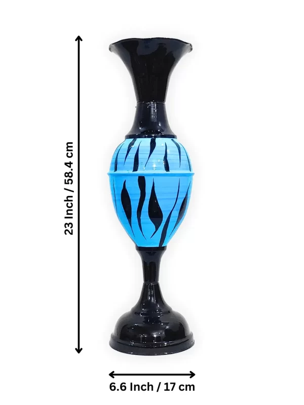 Enhance Your Decor with Youngsera 23-Inch Handmade Tiger Design Flower Vase - Blue - Image 5