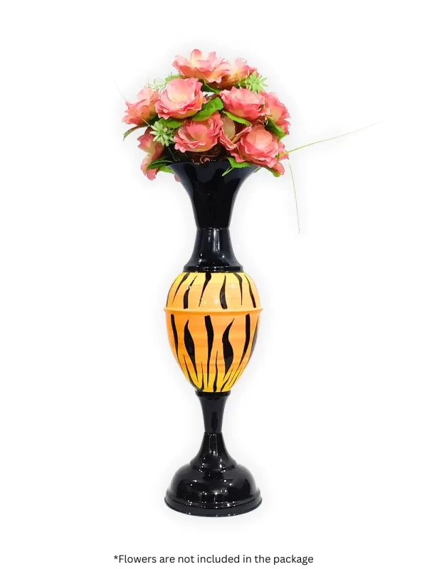 Enhance Your Decor with Youngsera 23-Inch Handmade Tiger Design Flower Vase - Yellow - Image 3