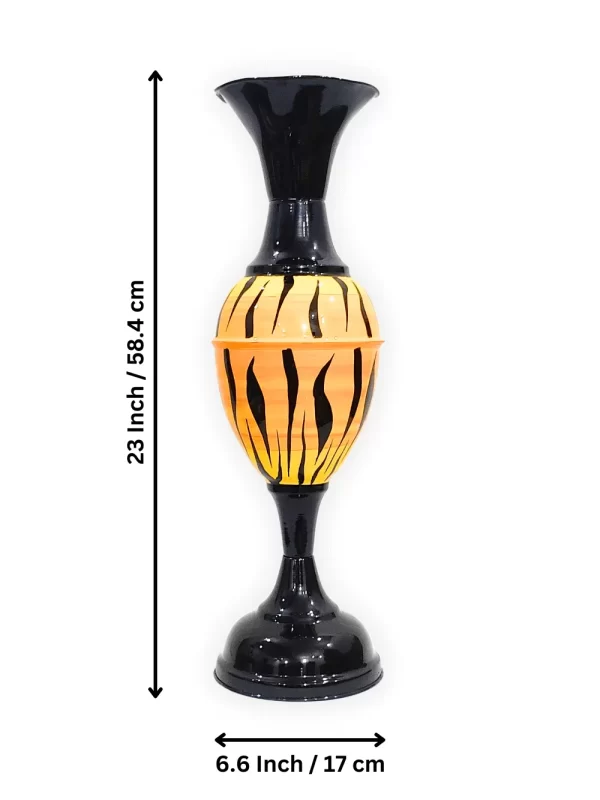 Enhance Your Decor with Youngsera 23-Inch Handmade Tiger Design Flower Vase - Yellow - Image 5