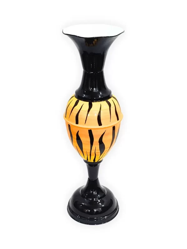 Enhance Your Decor with Youngsera 23-Inch Handmade Tiger Design Flower Vase - Yellow - Image 4