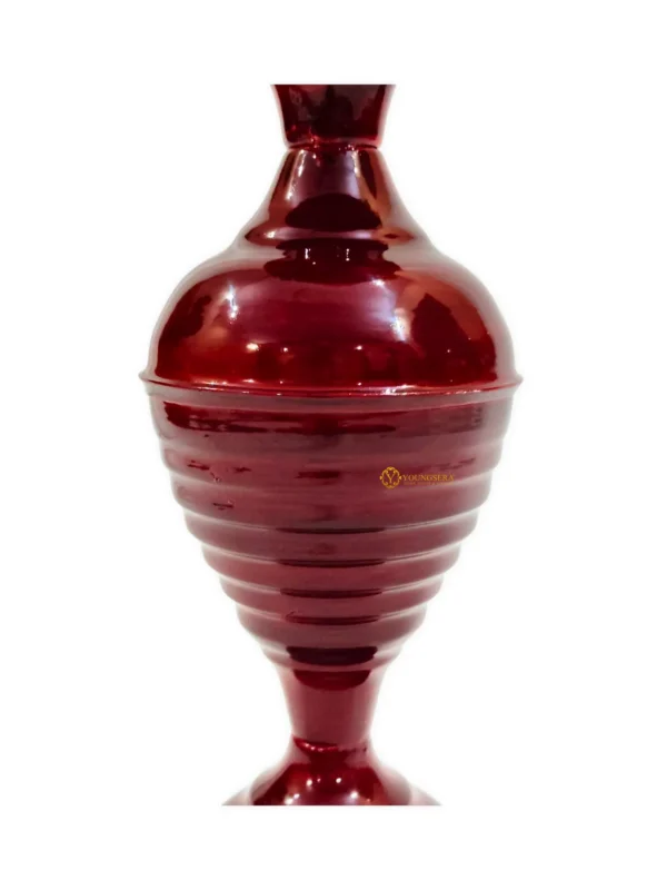 Youngsera Half Ring Design Flower Vase For Artificial Flowers Home Décor Office Living Room Bedroom Table Decoration Item 12 Inch Vase | Pack Of 2 | Brown - Image 4