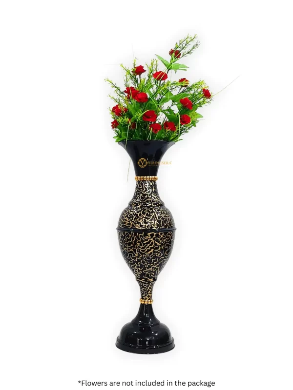 Youngsera 23 Inch Handmade Table Decor Flower Vase Perfect For Home Decor, Gifting, Centerpiece - Black - Image 3