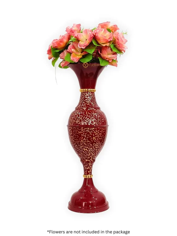 Youngsera 23 Inch Handmade Table Decor Flower Vase Perfect For Home Decor, Gifting, Centerpiece - Cherry - Image 3