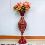 Youngsera 23 Inch Handmade Table Decor Flower Vase Perfect For Home Decor, Gifting, Centerpiece - Cherry