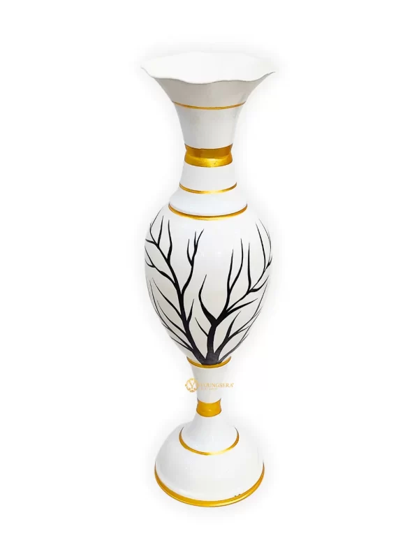 Youngsera Flower Vase For Artificial Flowers Home Décor Office Living Room Bedroom Table Decoration Item 24 Inch Vase - White - Image 4