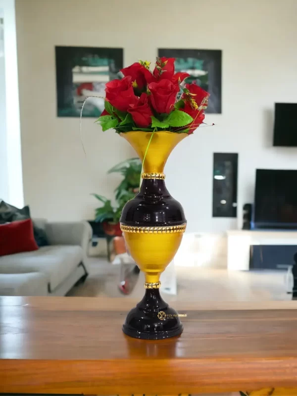 Youngsera Flower Vase for Home Decor Table Decor | Small Size Flower Vase For Table Decor | 16 Inch | Black - Image 7