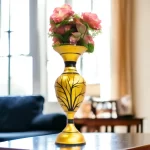 Youngsera Flower Vase For Artificial Flowers Home Décor Office Living Room Bedroom Table Decoration Item 15 Inch Vase | Golden