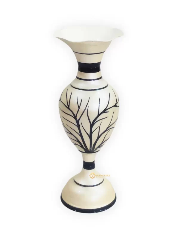 Youngsera Flower Vase For Artificial Flowers Home Décor Office Living Room Bedroom Table Decoration Item 15 Inch Vase | Silver - Image 4