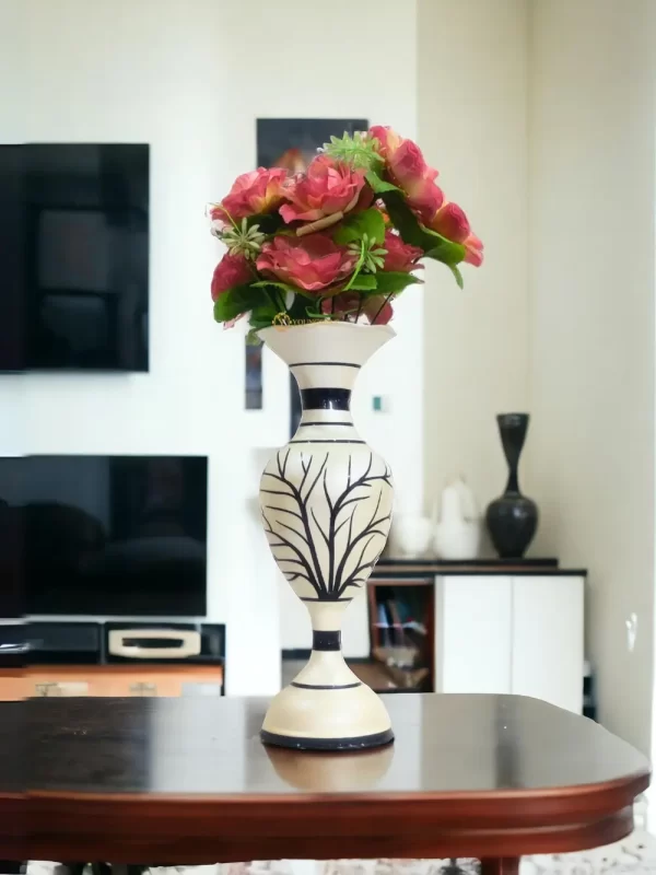15-inch-tree-Silver-lifestyle3 Youngsera Flower Vase For Artificial Flowers Home Décor Office Living Room Bedroom Table Decoration Item 15 Inch Vase | Silver - Image 1