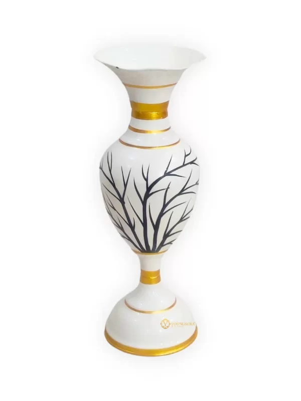 Youngsera Flower Vase For Artificial Flowers Home Décor Office Living Room Bedroom Table Decoration Item 15 Inch Vase | White - Image 4
