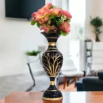 Youngsera Flower Vase For Artificial Flowers Home Décor Office Living Room Bedroom Table Decoration Item 15 Inch Vase | Black