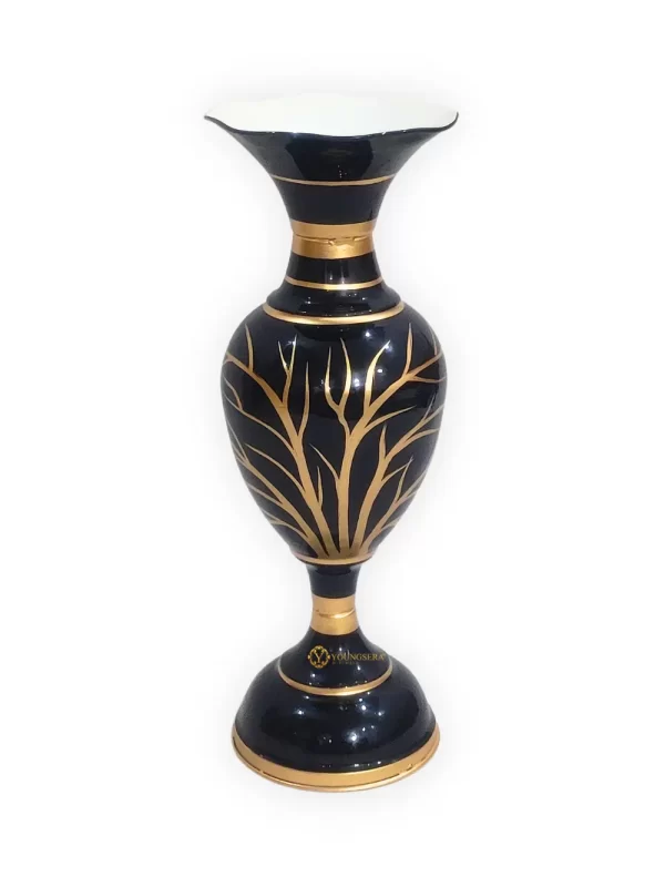 Youngsera Flower Vase For Artificial Flowers Home Décor Office Living Room Bedroom Table Decoration Item 15 Inch Vase | Black - Image 4