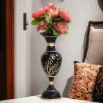 Youngsera Flower Vase For Artificial Flowers Home Décor Office Living Room Bedroom Table Decoration Item 15 Inch Vase | Black