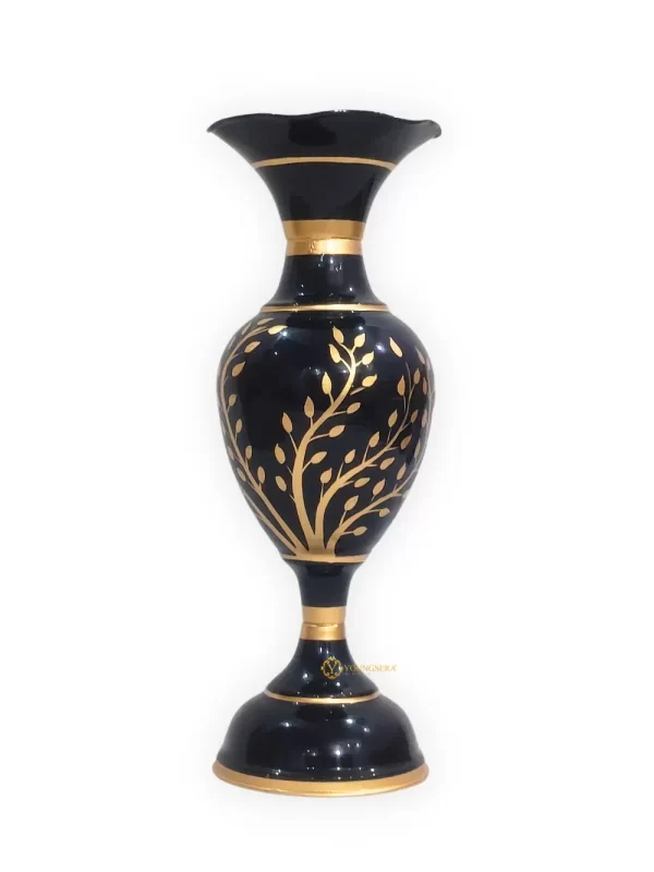 Youngsera Flower Vase For Artificial Flowers Home Décor Office Living Room Bedroom Table Decoration Item 15 Inch Vase - Black - Image 1