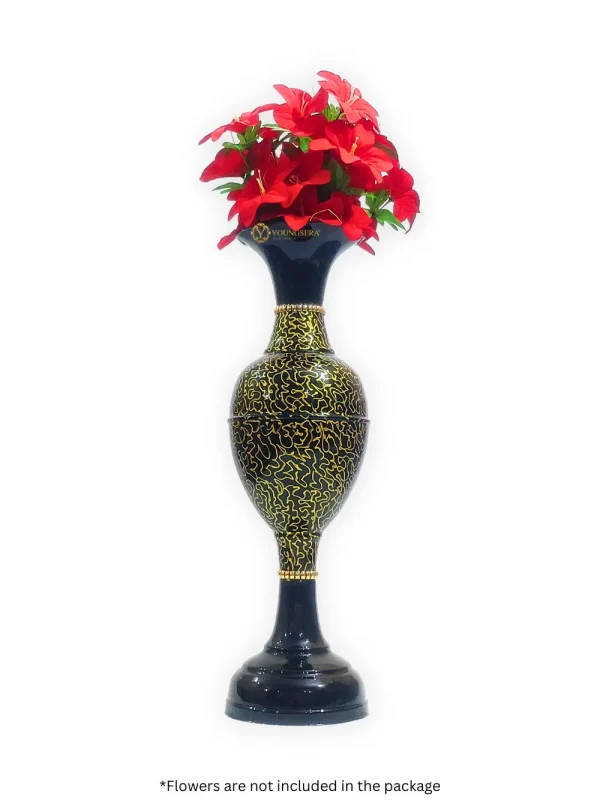 Youngsera 30 Inch Handmade Table Decor Flower Vase Perfect For Home Decor, Gifting, Centerpiece - Black - Image 3