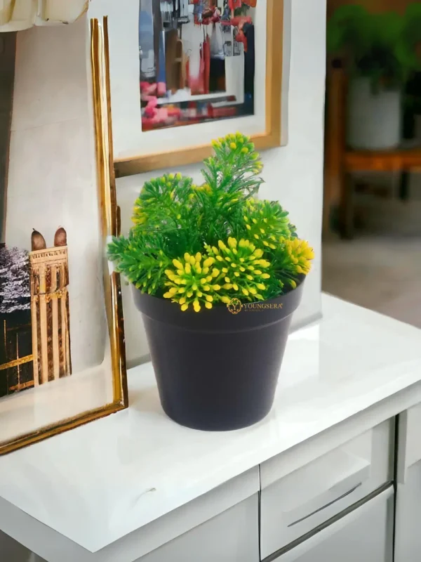 planter lifestyle 2 (1) Youngsera Planter For Table Decor | Best Table Centerpiece | Table Vase for Home Decor | Perfect for Wedding Centerpieces, Anniversary Gifts, and Birthday Presents – Combo Pack Of 3 - Pure Black - Image 9