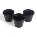 Youngsera Planter For Table Decor | Best Table Centerpiece | Table Vase for Home Decor | Perfect for Wedding Centerpieces, Anniversary Gifts, and Birthday Presents – Combo Pack Of 3 - Pure Black