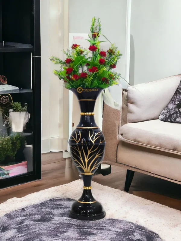 23_ Tree lifestyle black 2 Youngsera Flower Vase For Artificial Flowers Home Décor Office Living Room Bedroom Table Decoration Item 23 Inch Vase - Black - Image 6