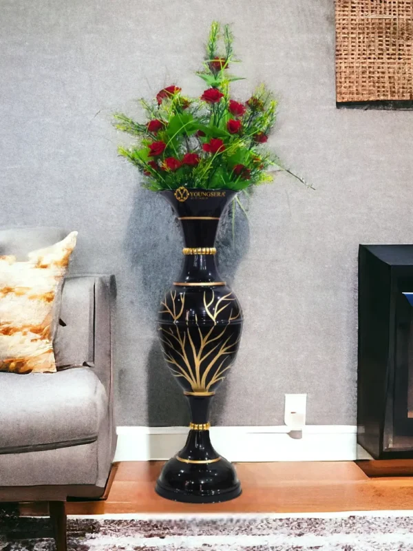 23_ Tree lifestyle black 3 Youngsera Flower Vase For Artificial Flowers Home Décor Office Living Room Bedroom Table Decoration Item 23 Inch Vase - Black - Image 7