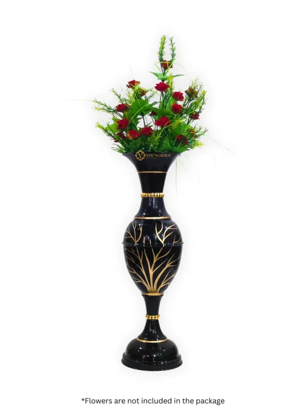 24_ Tree Black Flower Youngsera Flower Vase For Artificial Flowers Home Décor Office Living Room Bedroom Table Decoration Item 23 Inch Vase - Black - Image 3