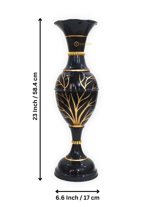 24_ Tree Black Size Youngsera Flower Vase For Artificial Flowers Home Décor Office Living Room Bedroom Table Decoration Item 23 Inch Vase - Black - Image 5