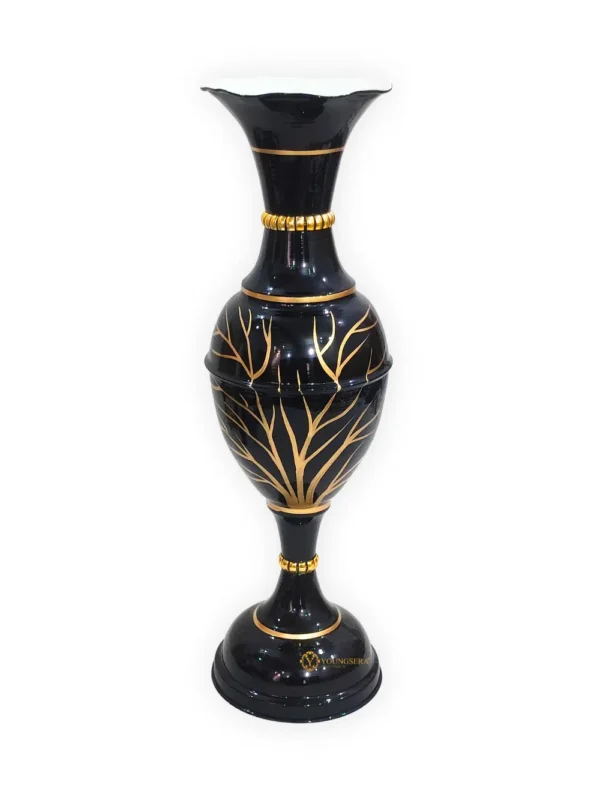 24_ Tree Black Top Vew Youngsera Flower Vase For Artificial Flowers Home Décor Office Living Room Bedroom Table Decoration Item 23 Inch Vase - Black - Image 4