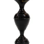 Youngsera Half Ring Design Flower Vase For Artificial Flowers Home Décor Office Living Room Bedroom Table Decoration Item 12 Inch Vase | Pack Of 2 | Black