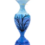 Youngsera Handmade Tree Design Flower Vase For Artificial Flowers Home Décor Office Living Room Bedroom Table Decoration Item 12 Inch Vase | Pack Of 2 | Blue